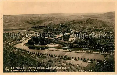 AK / Ansichtskarte Echternach Panorama et la Sure Echternach