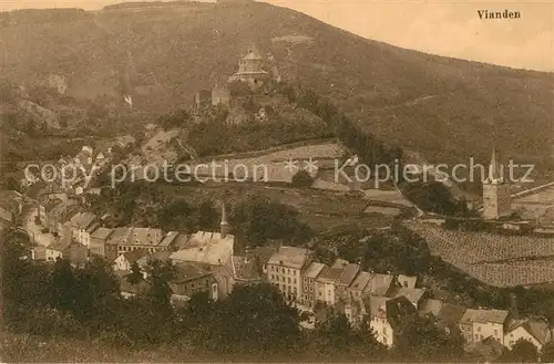 AK / Ansichtskarte Vianden Vue generale aerienne Vianden
