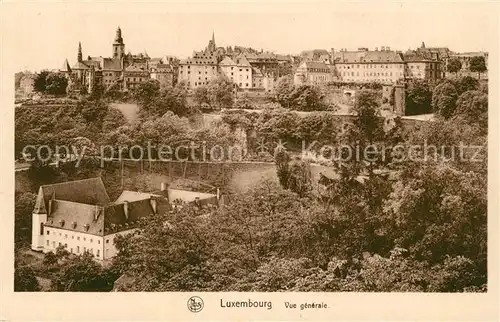 AK / Ansichtskarte Luxembourg Vue generale Luxembourg