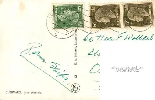 AK / Ansichtskarte Clervaux Vue generale Clervaux