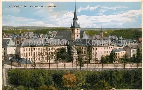 AK / Ansichtskarte Luxembourg Cathedrale et environs Luxembourg