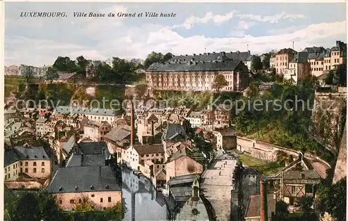 AK / Ansichtskarte Luxembourg Ville Basse du Grund et Ville haute Luxembourg