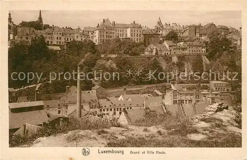 AK / Ansichtskarte Luxembourg Grund et Ville Haute Luxembourg