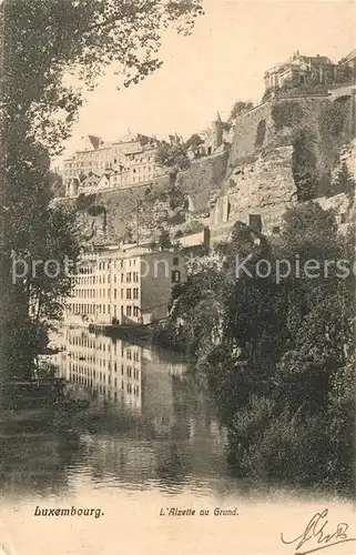 AK / Ansichtskarte Luxembourg Alzette au Grund Luxembourg