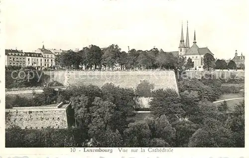 AK / Ansichtskarte Luxembourg Vue sur la Cathedrale Luxembourg