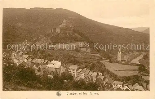 AK / Ansichtskarte Vianden et les Ruines Vianden