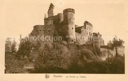 AK / Ansichtskarte Vianden Les Ruines du Chateau Vianden