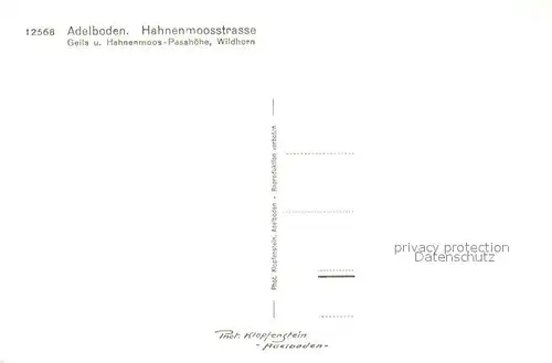 AK / Ansichtskarte Adelboden Hahnenmoosstrasse mit Geils und Wildhorn Adelboden