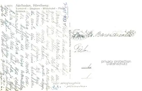 AK / Ansichtskarte Adelboden Hoernliweg  Adelboden
