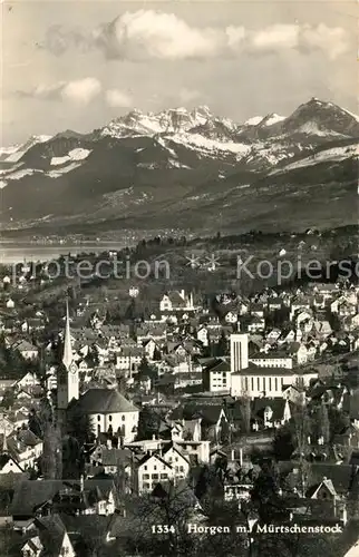 AK / Ansichtskarte Horgen_ZH mit Muertschenstock Horgen_ZH