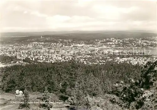 AK / Ansichtskarte Sundsvall Utsikt fran Soedra Stadsberget Sundsvall