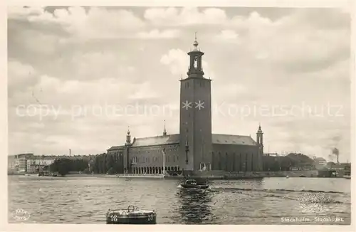 AK / Ansichtskarte Stockholm Stadhuset Stockholm