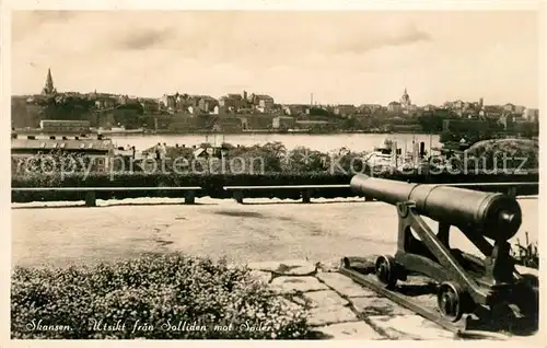 AK / Ansichtskarte Skansen_Stockholm Solliden Soeder Kanone Skansen_Stockholm