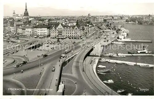 AK / Ansichtskarte Stockholm Skeppsbron Anleger Stockholm