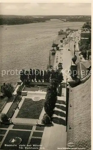 AK / Ansichtskarte Stockholm Maelaren Stdashuset Park Stockholm