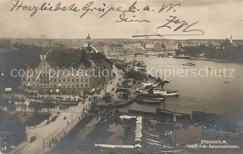 AK / Ansichtskarte Stockholm Panorama von Katarinahissen Stockholm