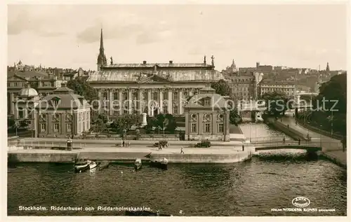 AK / Ansichtskarte Stockholm Riddarhuset Kanalen Stockholm