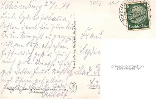 AK / Ansichtskarte Sch?mberg Freudenstadt Stadtansicht