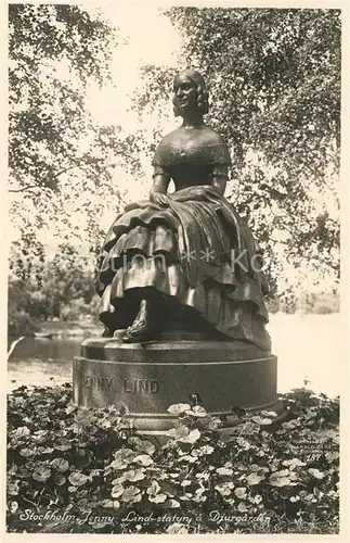 AK / Ansichtskarte Stockholm Jenny Lind Djurgaerden Stockholm