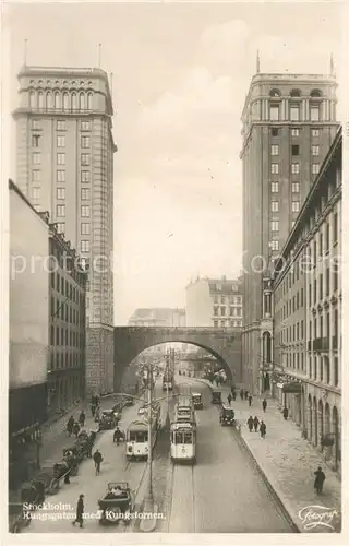 AK / Ansichtskarte Stockholm Kungsgatan Kungstornen Stockholm