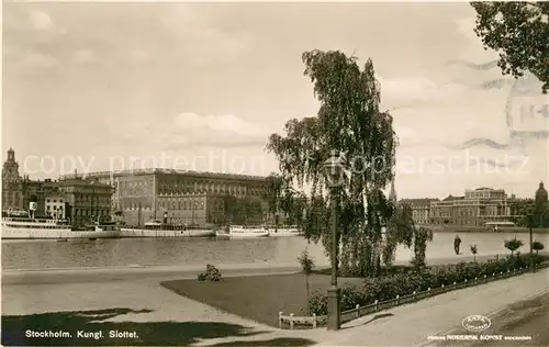 AK / Ansichtskarte Stockholm Koenigliches Schloss Stockholm