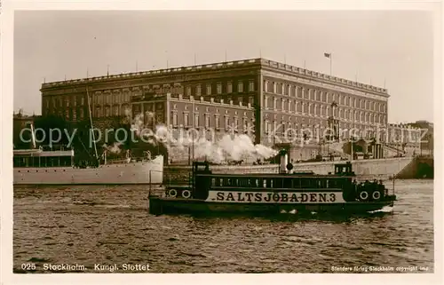 AK / Ansichtskarte Stockholm Koenigliches schloss  Stockholm