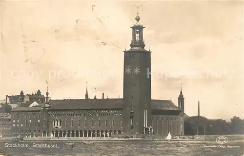AK / Ansichtskarte Stockholm Stadthaus Stockholm