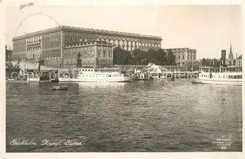 AK / Ansichtskarte Stockholm Koenigliches Schloss Stockholm