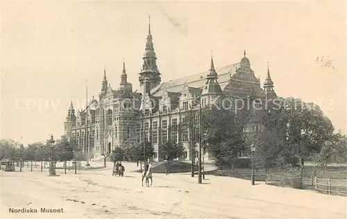 AK / Ansichtskarte Stockholm Noridsches Museum Stockholm