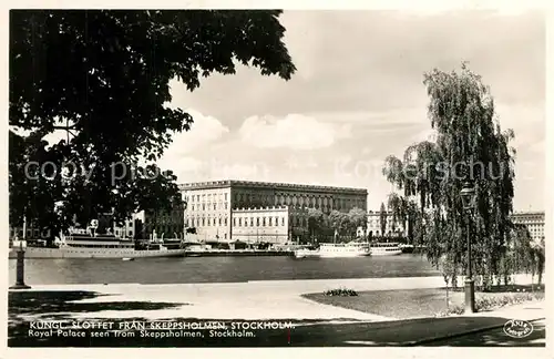 AK / Ansichtskarte Stockholm Koenigliches Schloss  Stockholm