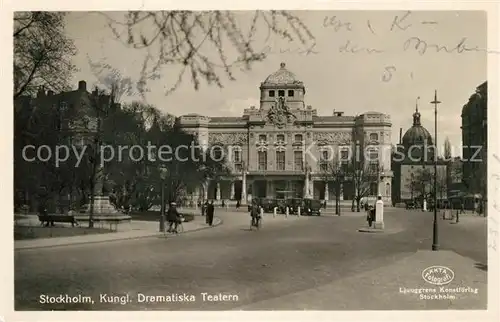 AK / Ansichtskarte Stockholm Koenigliches Dramatiska Teatern Stockholm