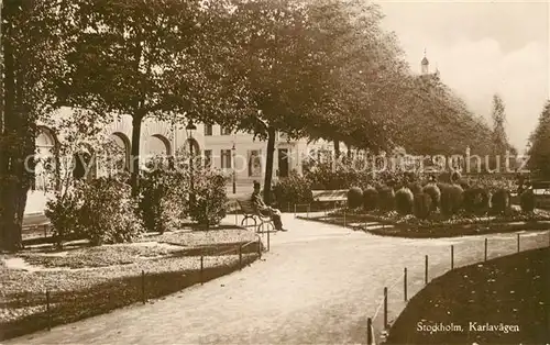 AK / Ansichtskarte Stockholm Karlavaegen Stockholm