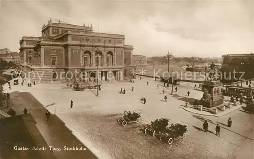 AK / Ansichtskarte Stockholm Gustav Adolfs Torg Stockholm