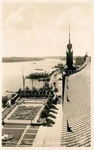 AK / Ansichtskarte Stockholm Blick vom Stadthaus Stockholm