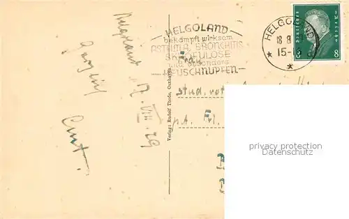 AK / Ansichtskarte Helgoland Schiffe Panorama Helgoland