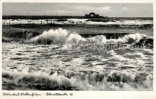 AK / Ansichtskarte Kellenhusen_Ostseebad Sturm starke Brandung Kellenhusen_Ostseebad