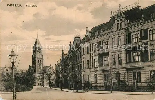 AK / Ansichtskarte Dessau Rosslau Funkplatz Dessau Rosslau