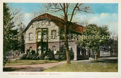 AK / Ansichtskarte Friedensau Sanatorium Friedensau