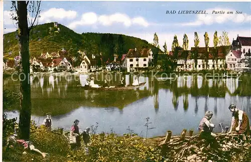 AK / Ansichtskarte Bad_Liebenzell Partie am See Kurort im Schwarzwald Bad_Liebenzell