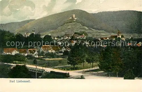 AK / Ansichtskarte Bad_Liebenzell Stadtpanorama mit Blick zur Burg Bad_Liebenzell