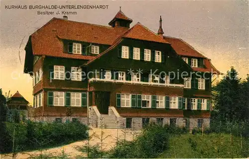 AK / Ansichtskarte Unterlengenhardt Kurhaus Burghalde Unterlengenhardt