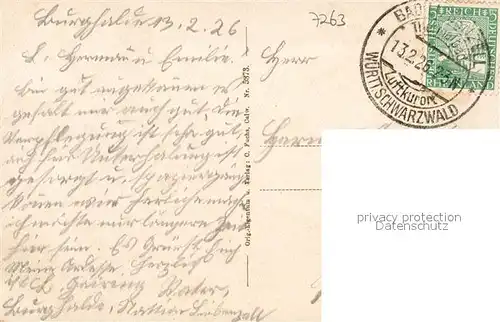 AK / Ansichtskarte Unterlengenhardt Kurhaus Burghalde Unterlengenhardt