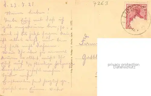 AK / Ansichtskarte Unterlengenhardt Kurhaus Burghalde Unterlengenhardt