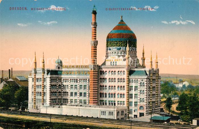 Ak Ansichtskarte Dresden Weisseritz Strasse Cigarettenfabrik Yenidze Dresden Nr Sa81038 Oldthing Ansichtskarten Sachsen