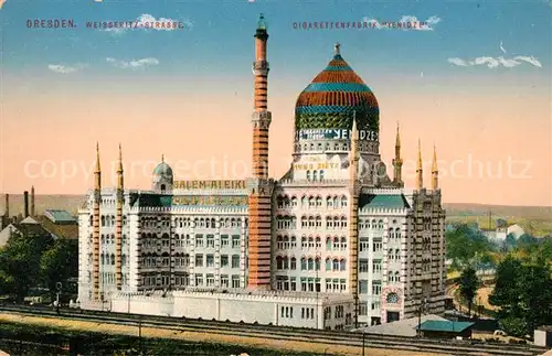 AK / Ansichtskarte Dresden Weisseritz Strasse Cigarettenfabrik Yenidze Dresden