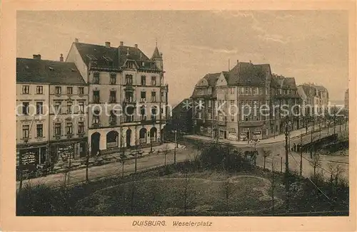 AK / Ansichtskarte Duisburg_Ruhr Weselerplatz Duisburg Ruhr