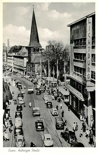 AK / Ansichtskarte Essen_Ruhr Kettwiger Strasse Verkehr Essen_Ruhr