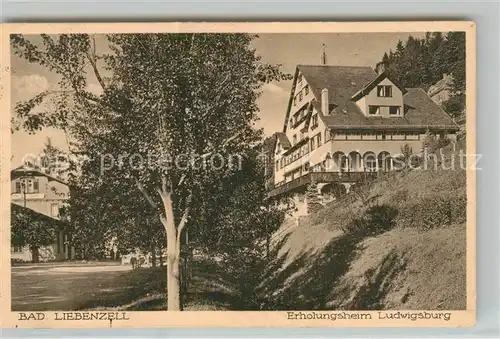 AK / Ansichtskarte Bad_Liebenzell Erholungsheim Ludwigsburg Bad_Liebenzell