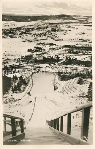 AK / Ansichtskarte Solleftea Skidbaken Sprungschanze Solleftea