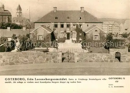 AK / Ansichtskarte Goeteborg fran Lorensbergsomradet Goeteborg